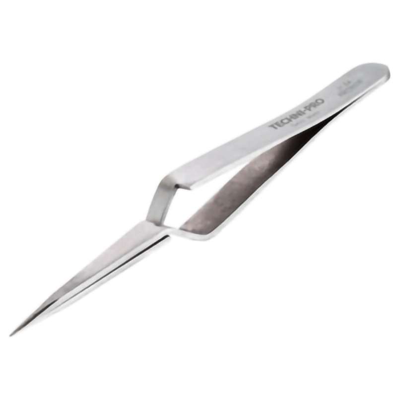 Heavy Duty Tweezers, Style 31, Anti-Acid/Anti-Mag, SS, Fine, Sharp, 4.5"